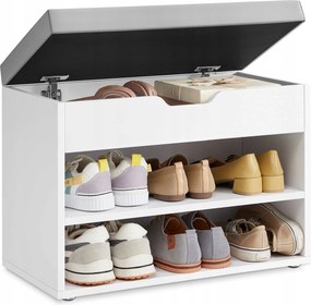 Cipősszekrény Songmics ülőfelülettel 60 x 44 x 30 cm fehér