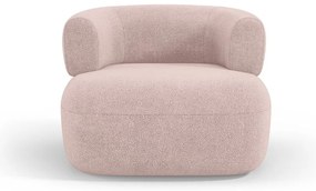 Világos rózsaszín buklé fotel Jenny – Micadoni Home