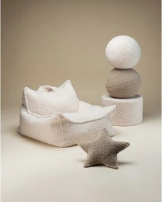 Krémszínű buklé gyerek babzsákfotel Chair – Wigiwama
