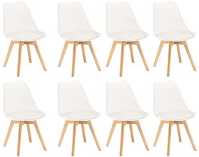 Silla étkezőszék 8 db fehér színben
