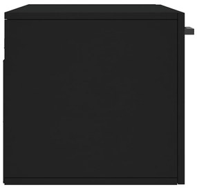 fekete szerelt fa faliszekrény 80 x 36,5 x 35 cm
