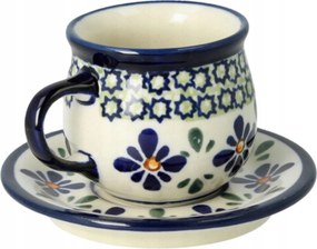 Csésze és csészealj Ceramika Bolesławiec 1 V. osztály 70 ml GU1121DEKDu60