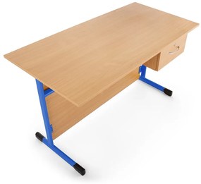 Tanári szék 1 fiókos, világoskék - ral 5015