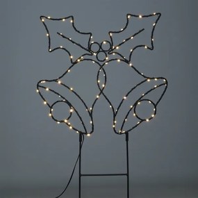 Solight 1V289 - LED kültéri karácsonyi dekoráció 100xLED/3xAA IP44 meleg fehér csengők