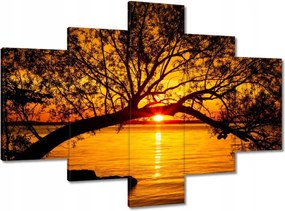 Vászonkép 100x70 Tengerpart Fa Tenger