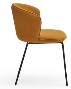 Mustársárga kárpitozott étkezőfotel szett 2 db-os Add – Teulat