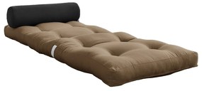 Szürkésbarna futon matrac 70x200 cm Wrap Mocca/Dark Grey – Karup Design