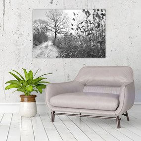 Kép - Mezők télen (90x60 cm)