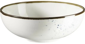 Mäser Bowl Pintar Fehér kék pöttyös 17 cm, 17 cm