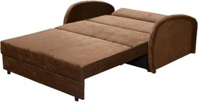 Széthúzható fotel, barna, MILI 2