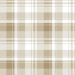 Parato Cristiana Masi Blooming Garden 11 Tartan bézs kockás vlies tapéta – 8386