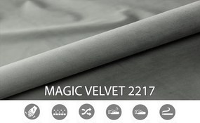 Franciaágy Boxspring 180 cm Lemmy (beton) (matraccal és tárolóhellyel). 1043396