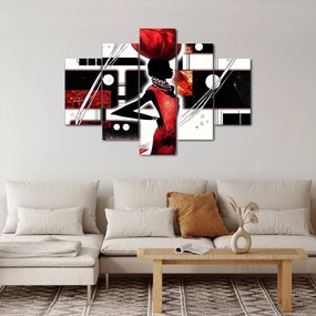 Egy ősi hölgy képének festménye (150x105 cm)