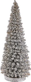 X-MAS csillámló fenyő 28 cm ,ezüst
