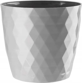 Virágtartó Fedél Műanyag Szürke Cristal 12 CM