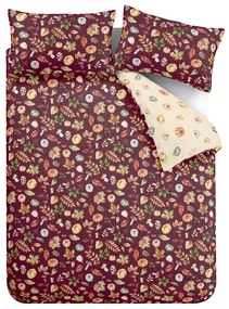 Lila kétszemélyes-hosszabbított ágyneműhuzat 230x220 cm Autumn Pumpkins – Catherine Lansfield