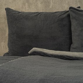 Home Teddy gyapjú hatásű ágyneműhuzat szürke, 140 x 200 cm, 70 x 90 cm