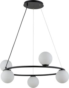 SIGMA LIGHTING 33383 GAMA Többágú Függesztett Lámpa Fehér, Fekete G9 IP20