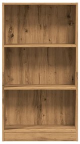 kézműves tölgy szerelt fa könyvespolc 60 x 24 x 109 cm