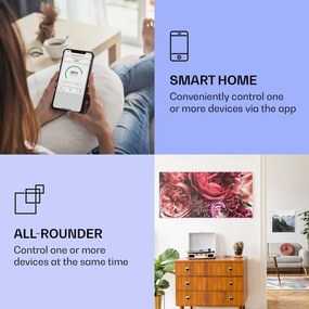 Klarstein Wonderwall Air Art Smart, infravörös hősugárzó, 120 x 60 cm, 700 W, virág