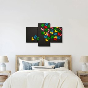 Kép - színes betűk (90x60 cm)