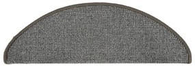 15 db szürke lépcsőszőnyeg 65 x 21 x 4 cm