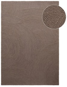 Szürkésbarna kézi szövésű gyapjú szőnyeg 200x300 cm Eleni Taupe – Hanse Home
