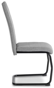 Szánkótalpal Étkezőszék Szürke/Fekete Színben. LOPEZ