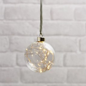 Fénydekoráció karácsonyi mintával ø 10 cm Glow – Star Trading