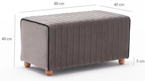 Mabel Pouf Mink zsámoly