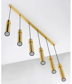 Jupiter 2011 - Csillár zsinóron ALAS 6xGU10/10W/230V arany