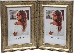 Veneto multikeretes fotógaléria 10x15 cm Dupla függőleges/függőleges Arany
