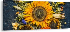 Kép - Őszi virágok (120x50 cm)
