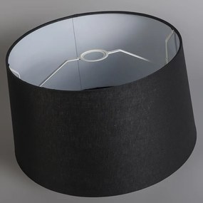 Modern lógólámpa fehér árnyékolóval 45 cm fekete - Combi 1