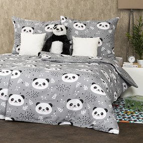 4Home Nordic Panda krepp ágynemű, 140 x 200 cm, 70 x 90 cm