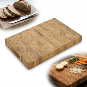 Viharvágó Deszka End Grain Blokk olajozott tölgy 40x30x4 Premium