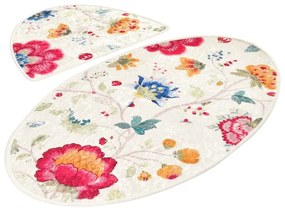 Világosbarna fürdőszobai kilépő szett 2 db-os 60x100 cm Arya – Foutastic