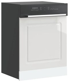 mosogatógép panel Kalmar magasfényű fehér 60x1,5x67 cm gépi fa