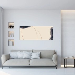 Kép - Bézs absztrakció (120x50 cm)