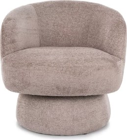 Forgatható design fotel COSMIC RAVEN, sötétbézs