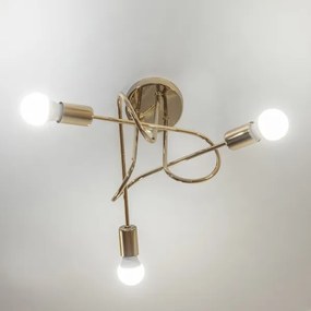 OXFORD felületre szerelt mennyezeti csillár 3xE27/15W/230V arany