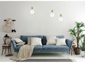 Csillár zsinóron MIROS 3xE27/60W/230V pók fehér/arany