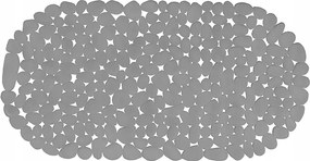 Fürdőszobaszőnyeg 66x34 CM Szürke Csúszásgátló zuhanyszőnyeg kádhoz Tömör