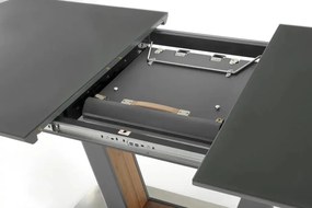 Bilotti bővíthető étkezőasztal – antracit matt / dió 160–200 cm