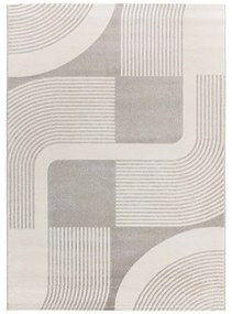 Világosszürke-elefántcsont színű szőnyeg 133x190 cm Flora – Universal