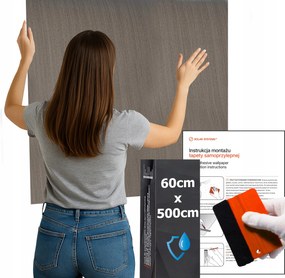 Öntapadós tapéta Vízálló Konyha Fal Bútor Sötét Bükk