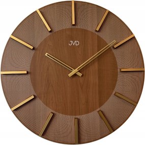 Elegáns Fa Barna Falióra Jvd HC502.2 50 cm Arany Mutatók