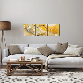 Kép - Absztrakt háttér arany díszítéssel (órával) (90x30 cm)