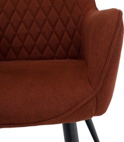 Design fotel, barna/fekete, OSKOR