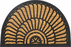 Lábtörlő Kültéri Ajtó Alá Kókusz 40X60 Cipőhöz Félkör Alakú Barna